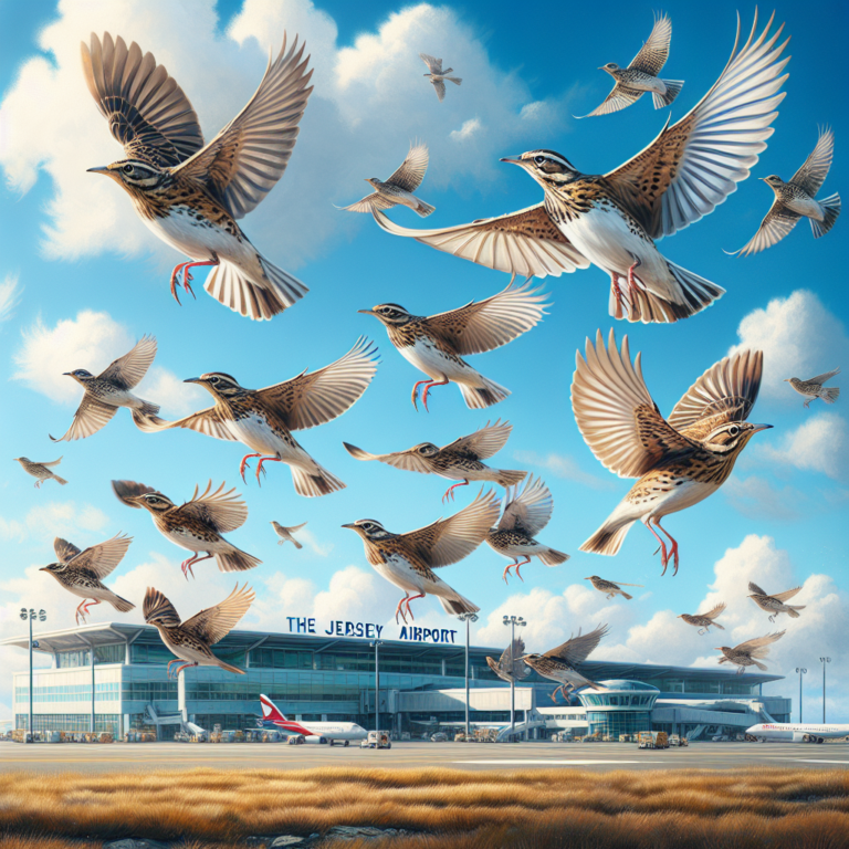 Discover the Charming Skylarks Spotted at Jersey Airport!