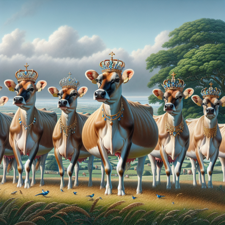 “Royal Approval: Seven Jersey Heifers Make Majestic Move to Cornwall!”