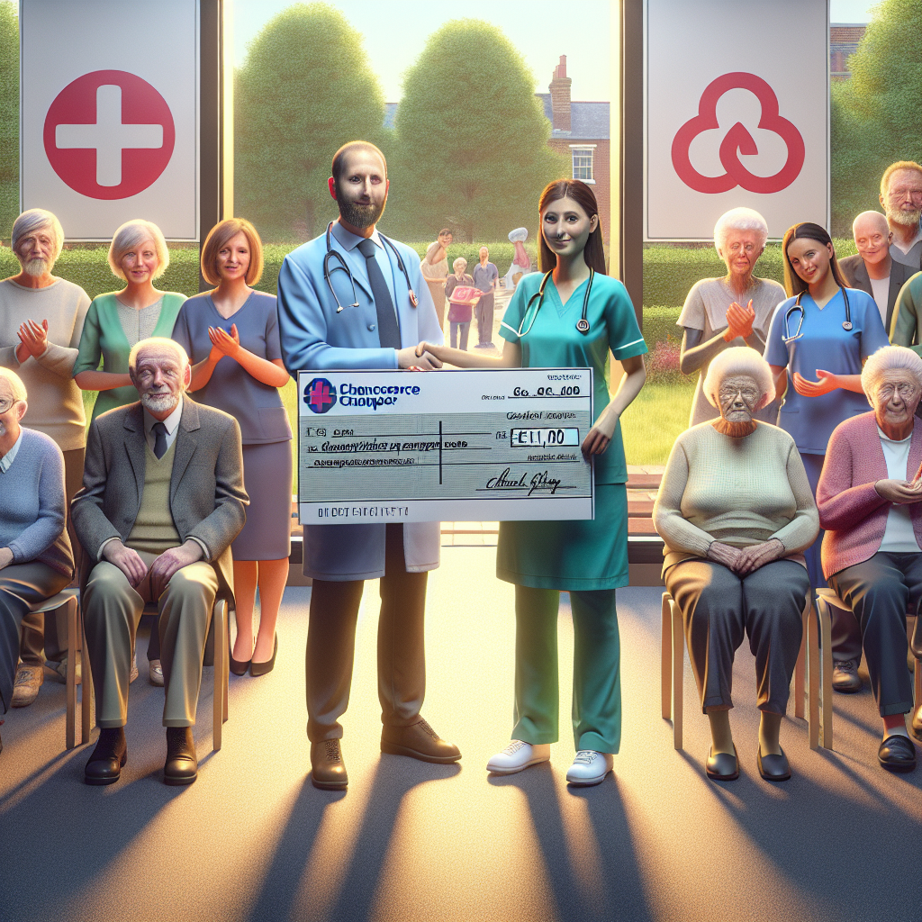 “Foresters Healthcare donates £1,100 to support Bowel Cancer Guernsey”