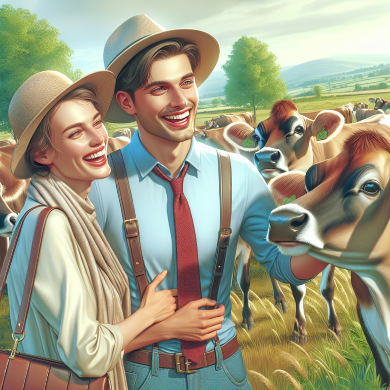 “Royal Couple in Fits of Laughter Over Playful Jersey Cows”