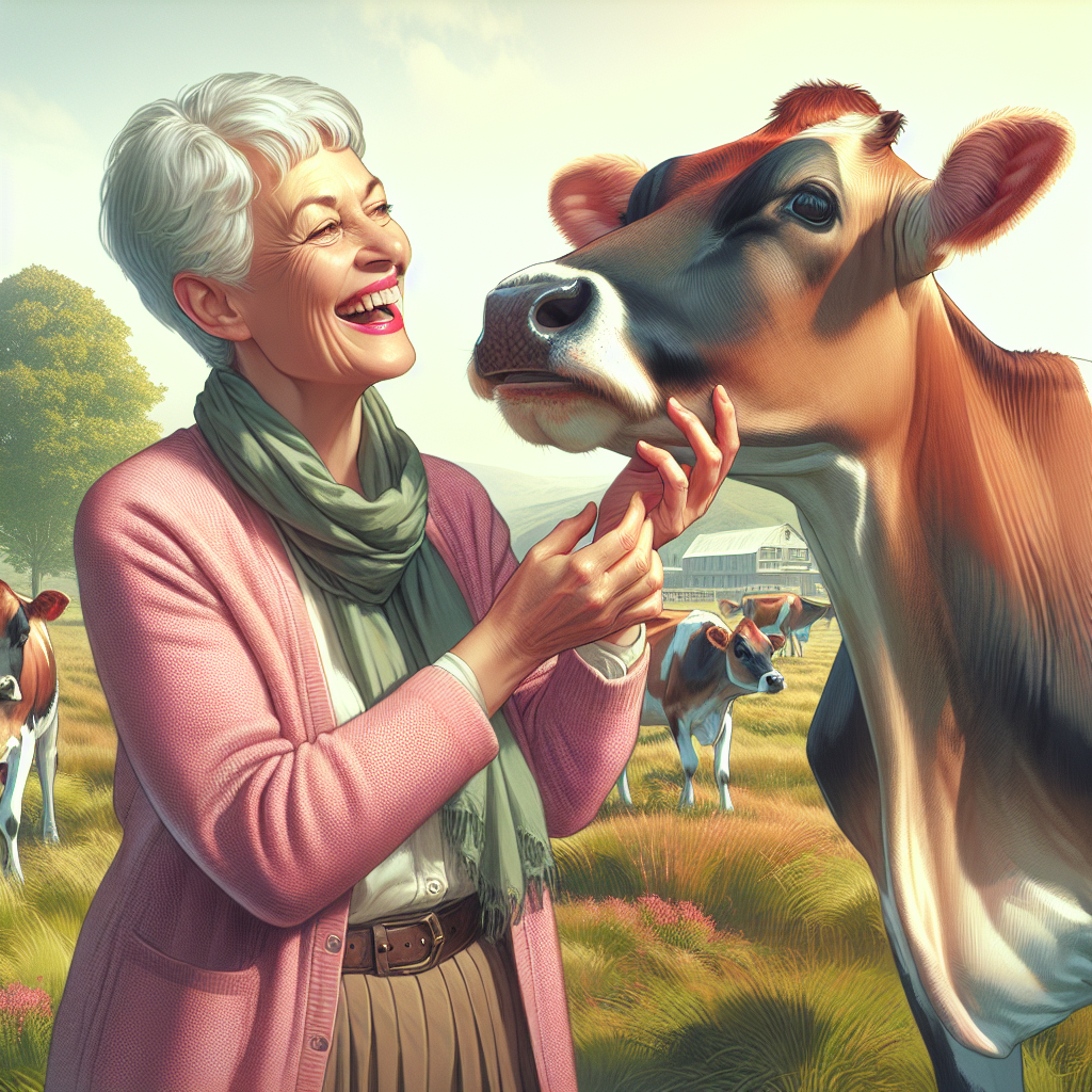 “Royal Visit Turns Hilarious as Camilla Shares a Laugh with Playful Jersey Cows”