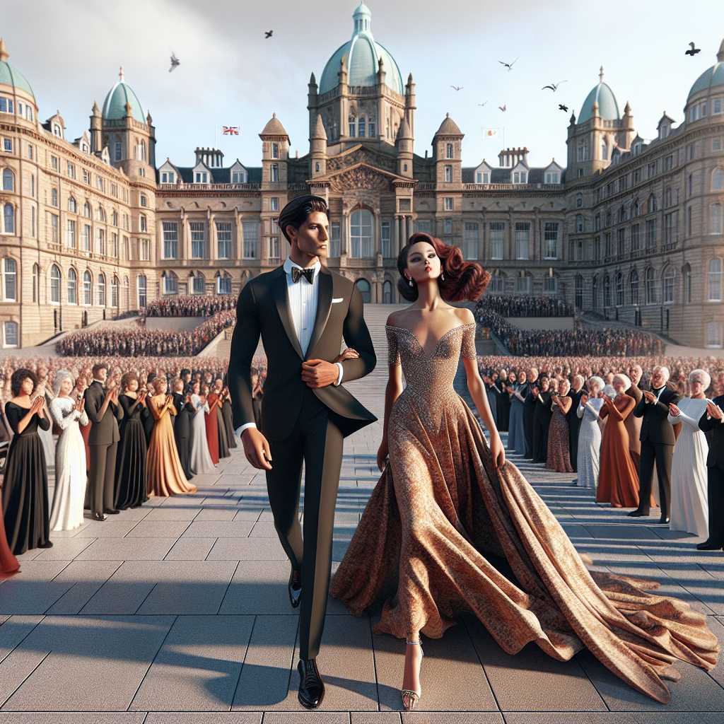 “Royal Arrival: King and Queen Grace Royal Square in Jersey’s St. Helier”