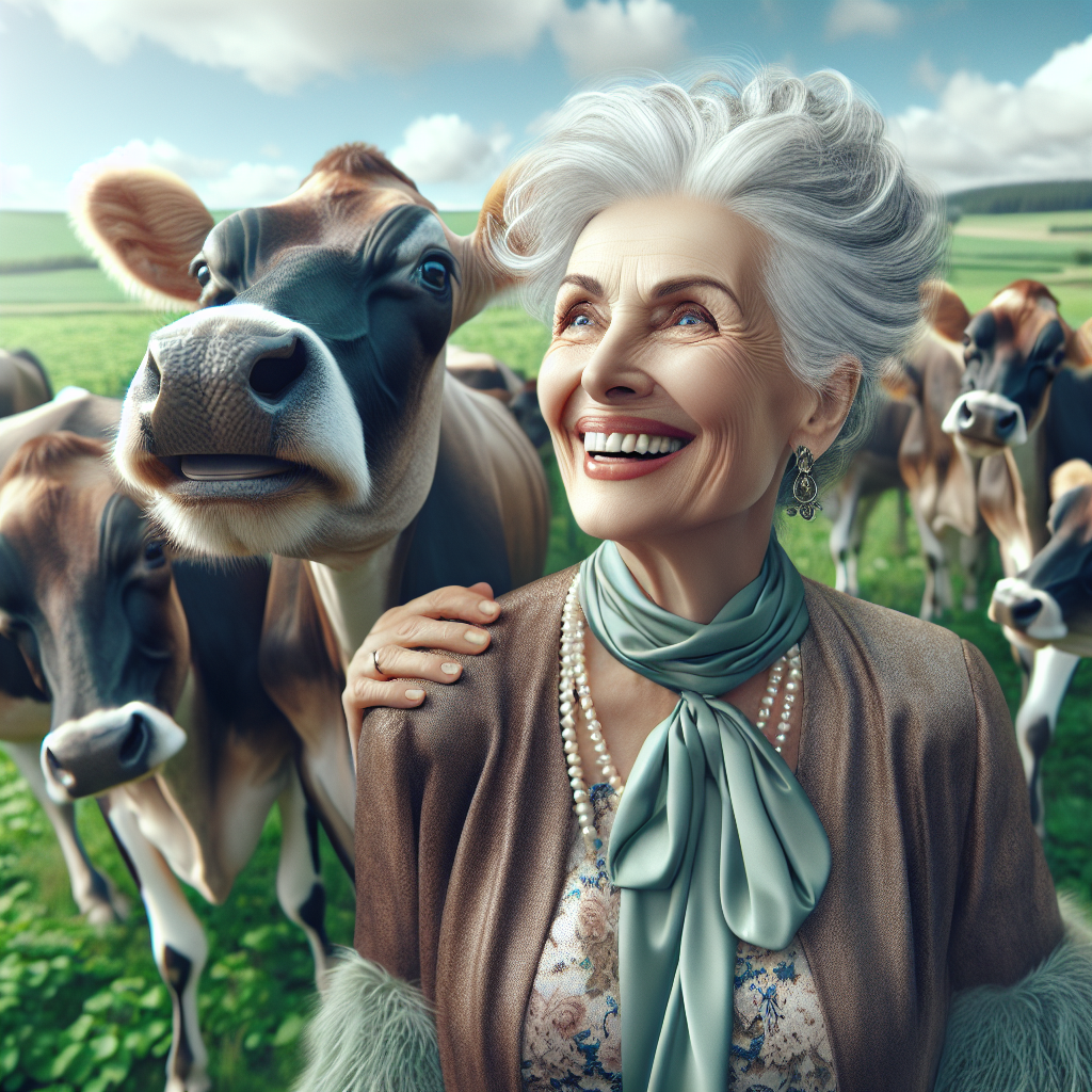 “Royal Visit Turns Hilarious as Camilla Shares a Laugh with Playful Jersey Cows”