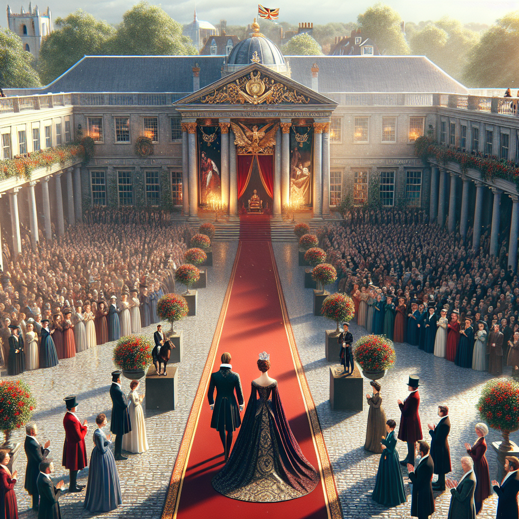 “Royal Arrival: King and Queen Grace Royal Square in Jersey’s St. Helier”