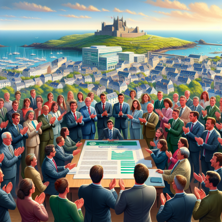 Discover Guernsey’s Sustainable Finance Triumphs Presented to HM King Charles III