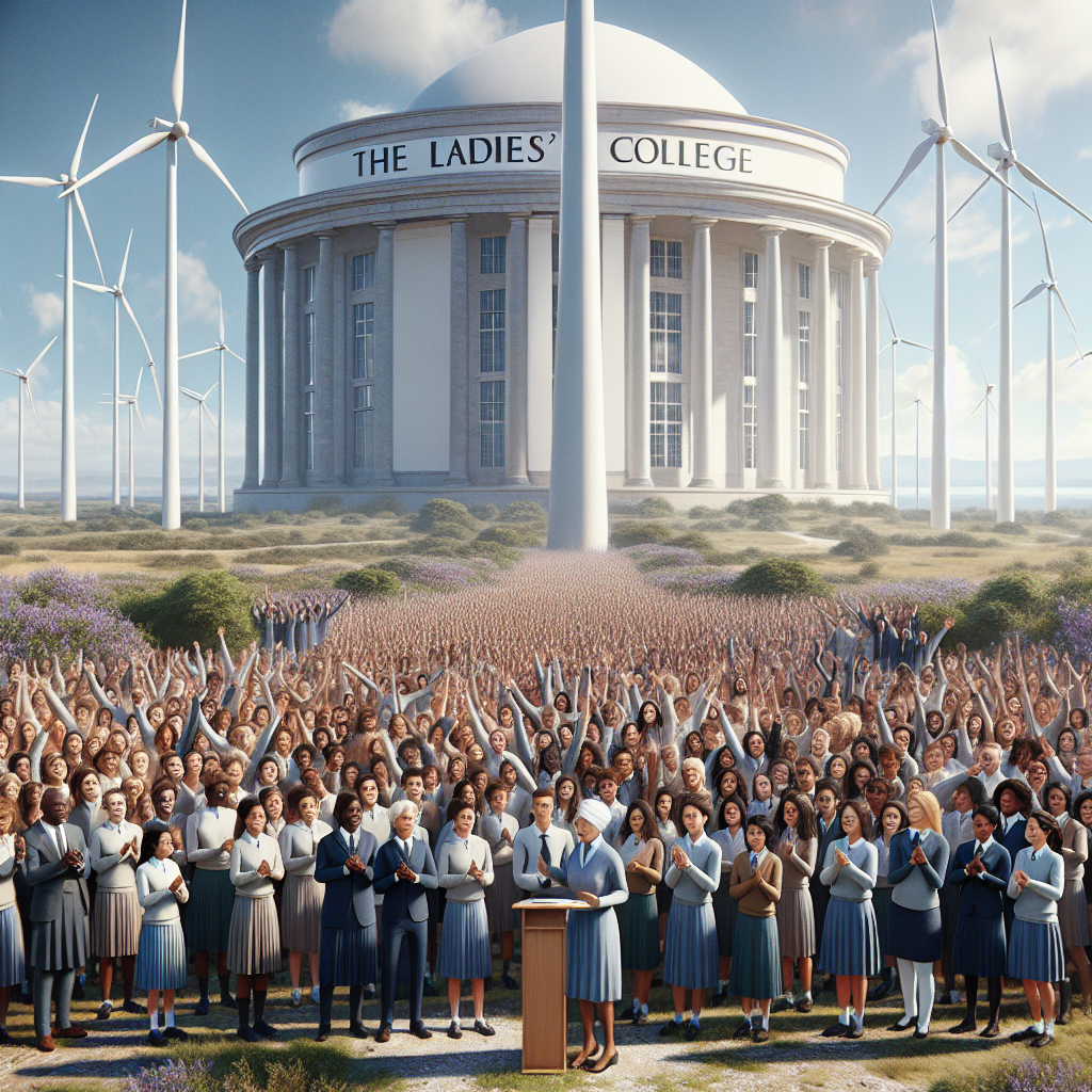 “Discover the groundbreaking wind energy project at The Ladies’ College!”
