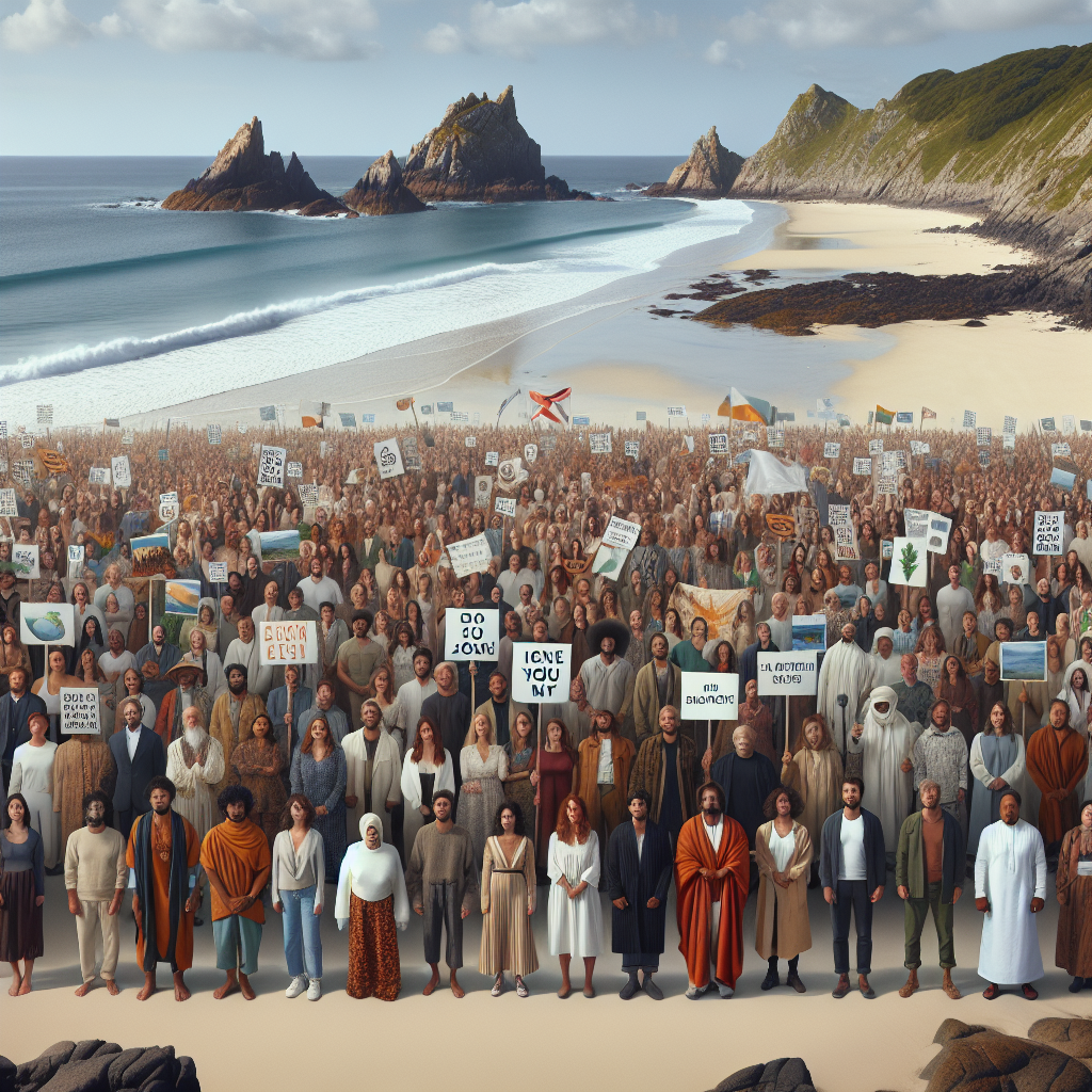 “Islanders Rally on Beaches to Safeguard Jersey Coastline”