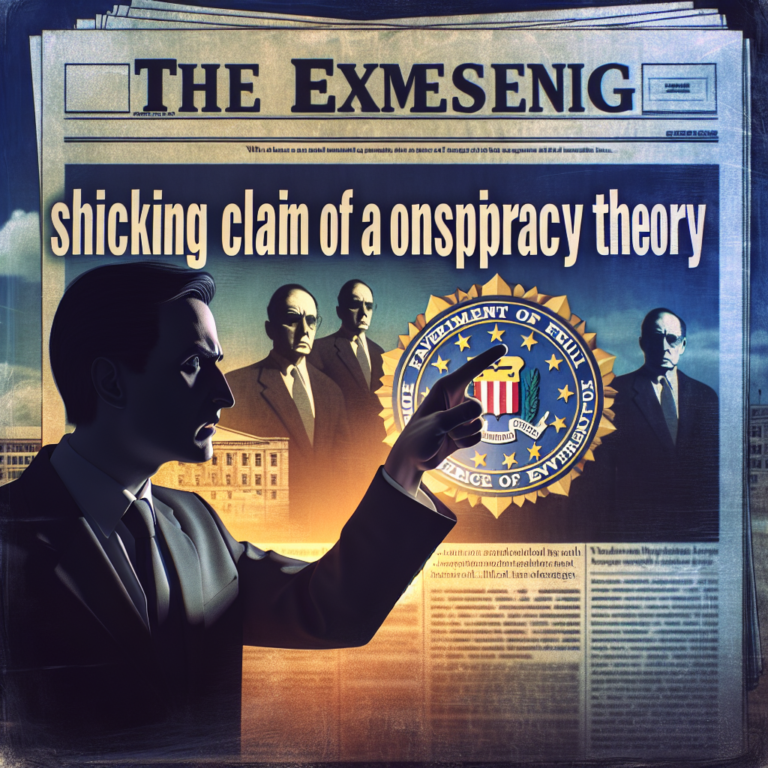 “Shocking Revelation: Trump Claims FBI Was Involved in Conspiracy Theory”