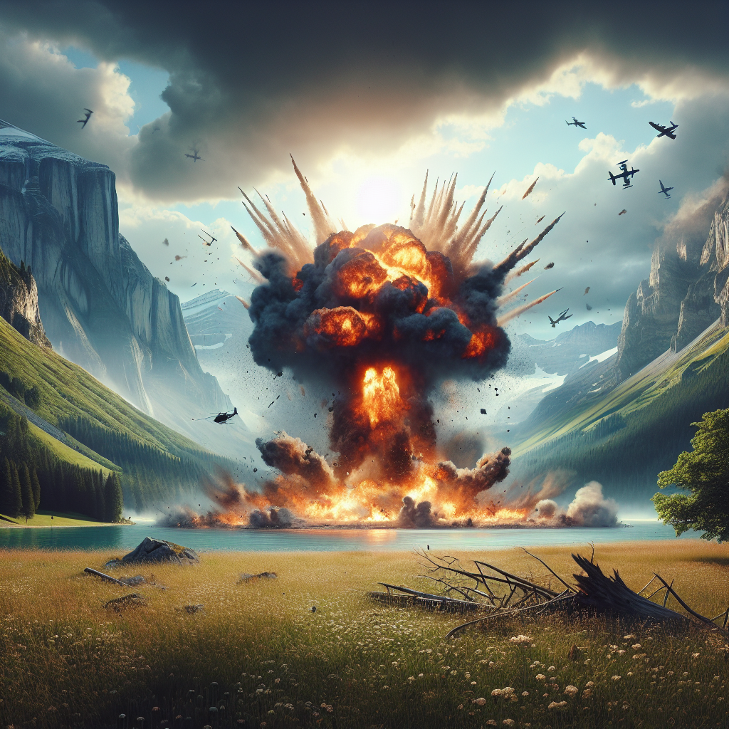 “Shocking Explosion at Mont Pinel Due to Flammable Gas Ignition – What Happened?”