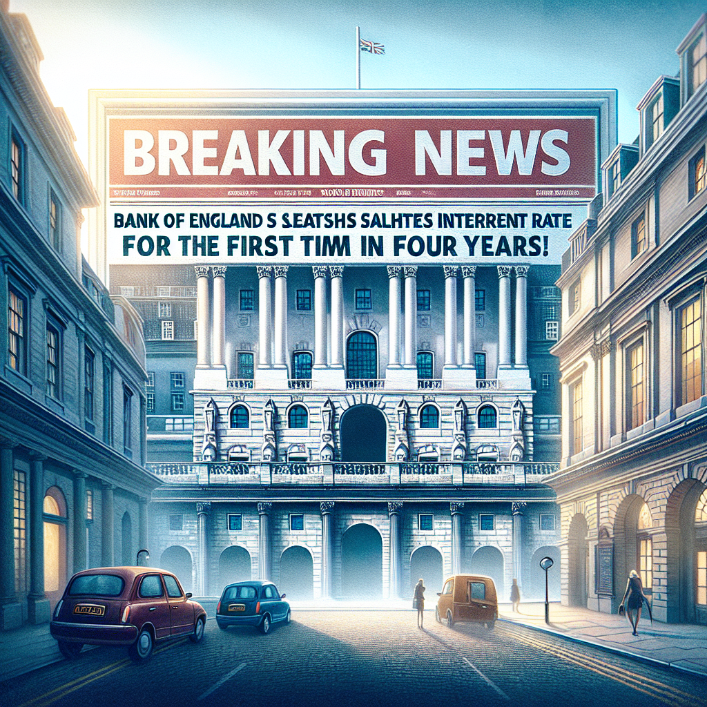 “Breaking News: Bank of England Slashes Interest Rate for the First Time in Four Years!”