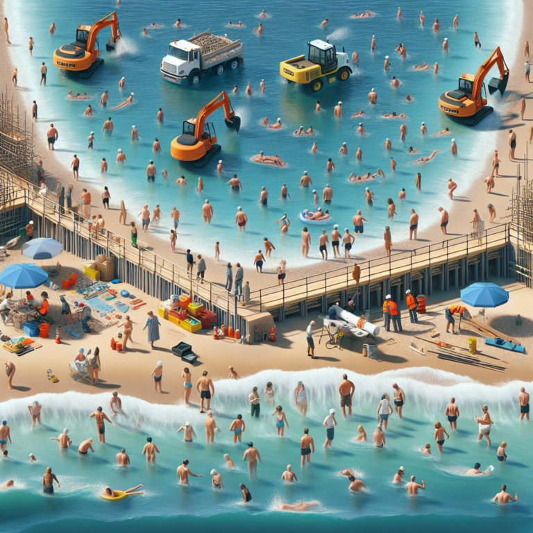 “Attention Swimmers: Jersey Beach Faces Engineering Works – What You Need to Know!”