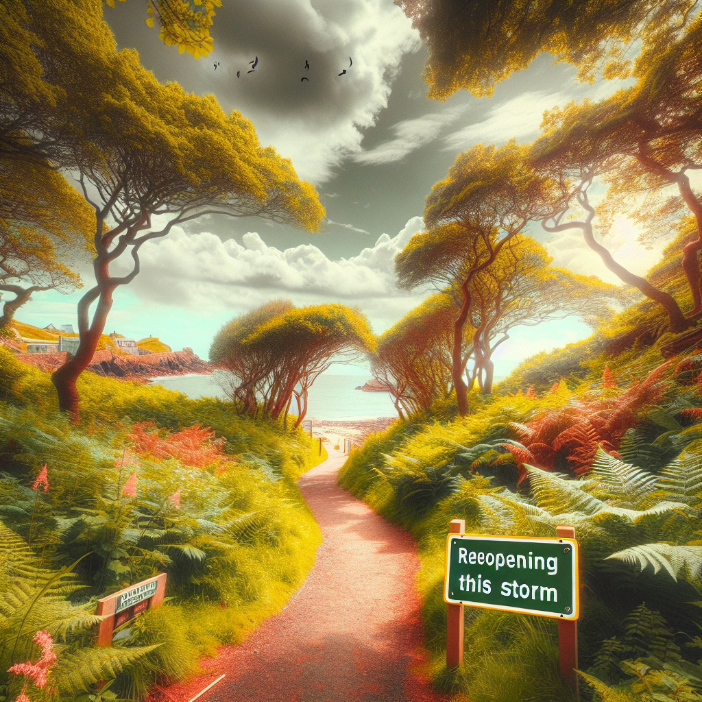 “Explore Again: Jersey footpath reopens post-Storm Ciarán havoc”