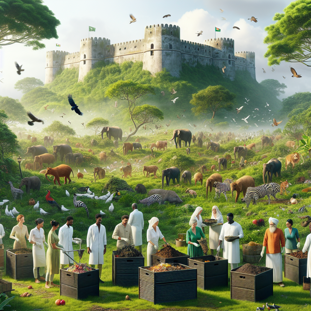 “Fort Backs Alderney Wildlife Trust’s Innovative Low-Carbon Composting Initiative”