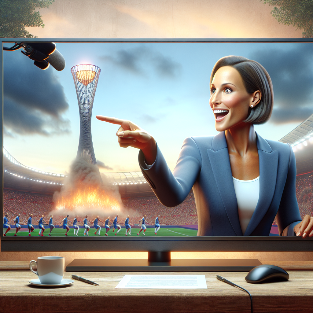 Uncover Gabby Logan’s shocking theory about the 2024 Paris Olympics bell on live TV – watch as she pledges to solve the mystery