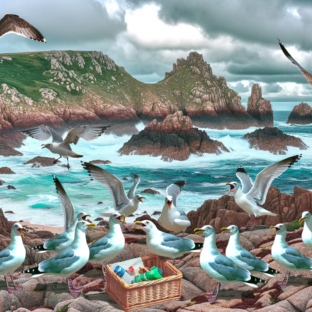 “Beware: Scavenging Gulls Cause Concerns in Jersey and Guernsey!”