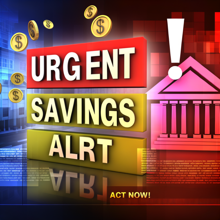 Urgent Savings Alert: ‘Act Now!’ as Banks Prepare to Cut High Interest Rates!