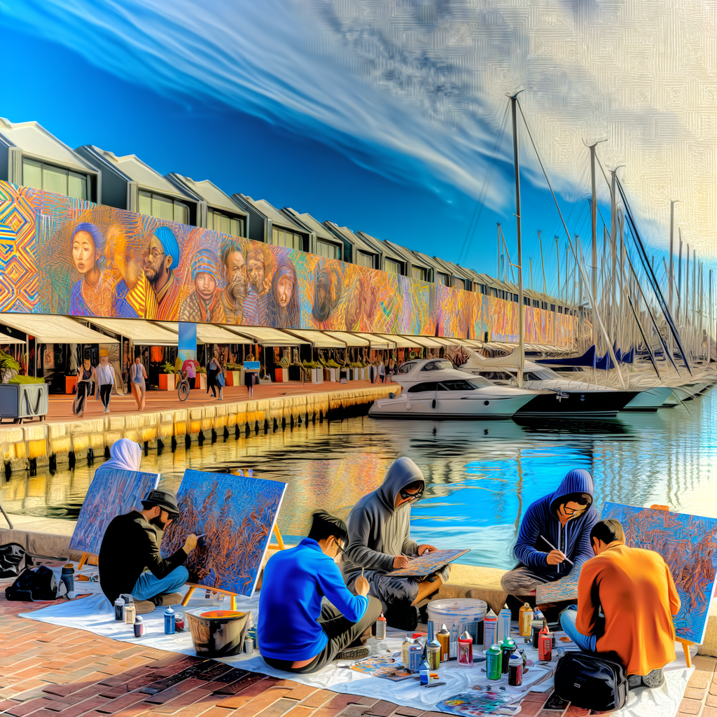 “Discover the Vibrant Murals Coming to Jersey’s Elizabeth Marina: Meet the Five Talented Artists!”
