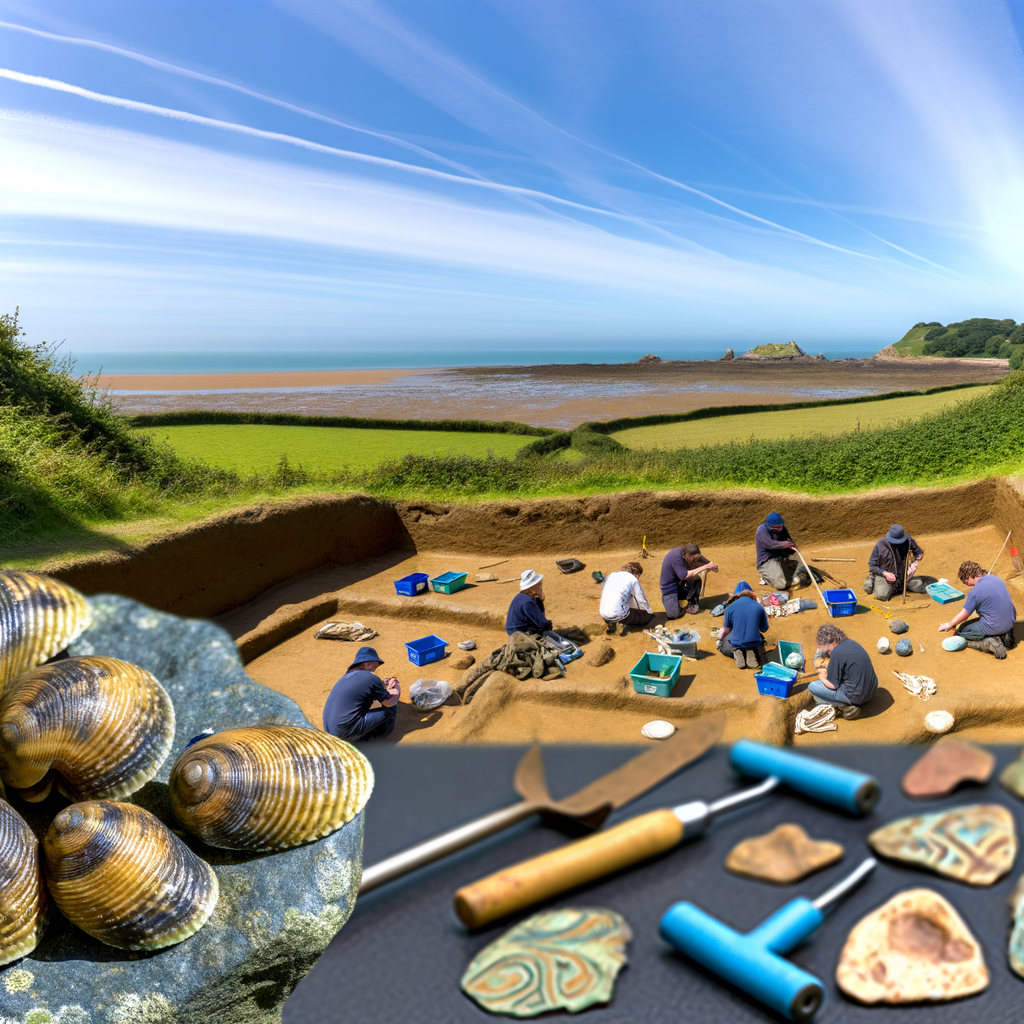 “Exciting Discoveries: Limpet Shells and Ancient Pottery Unearthed in Jersey Iron Age Excavation!”