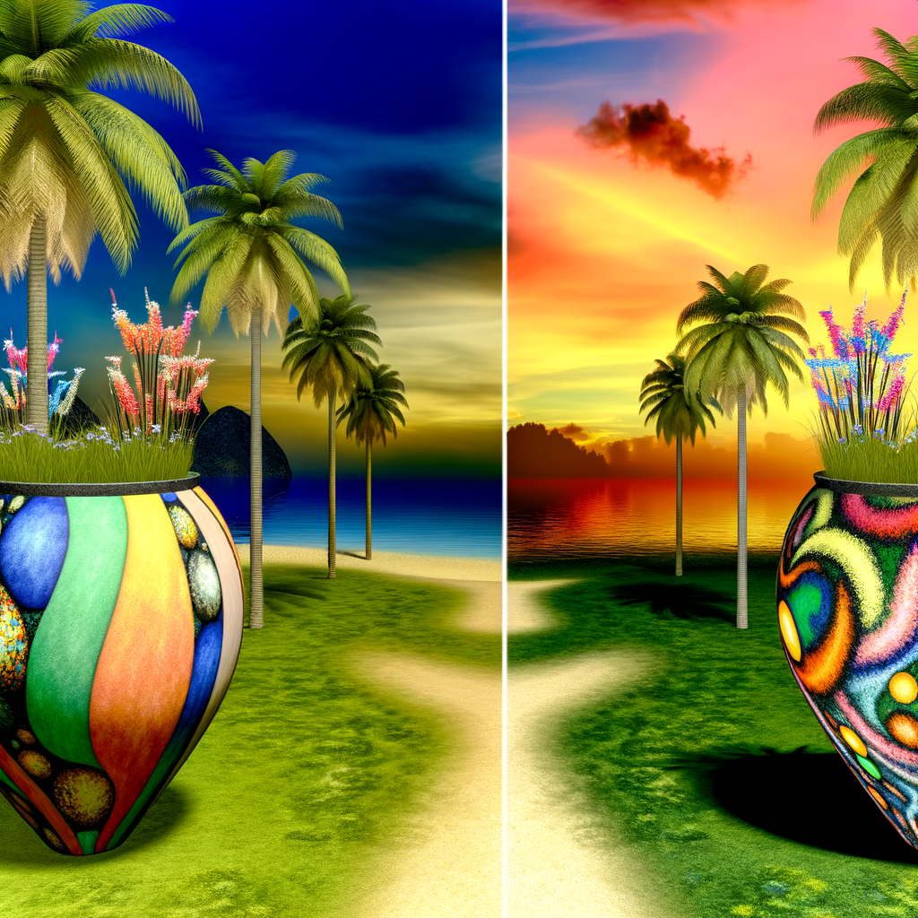 “Unveiling the Unique Bond: Two Artists, Two Islands, and a Surprising Concrete Pot!”