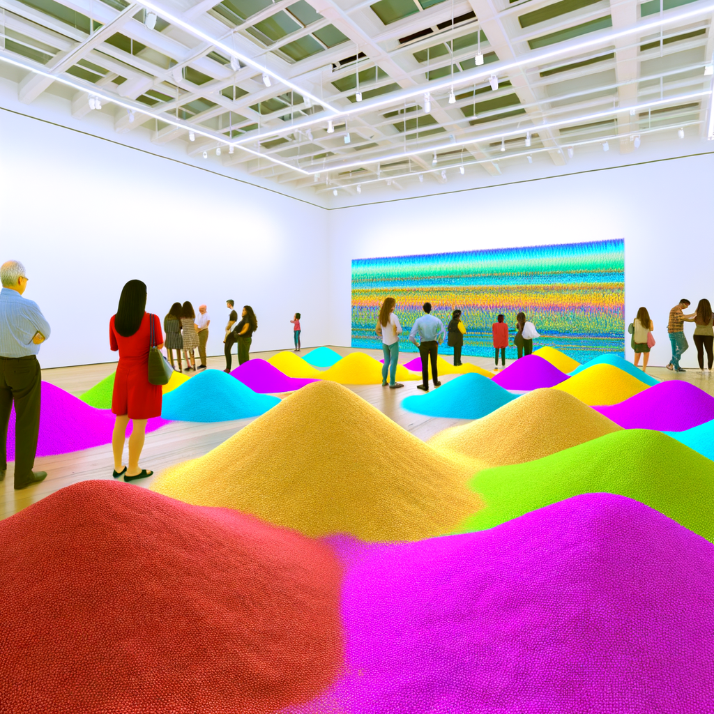 “Unveiling the Unexpected: ArtHouse Jersey’s Rice Piles Transform Statistics into Stunning Visuals!”