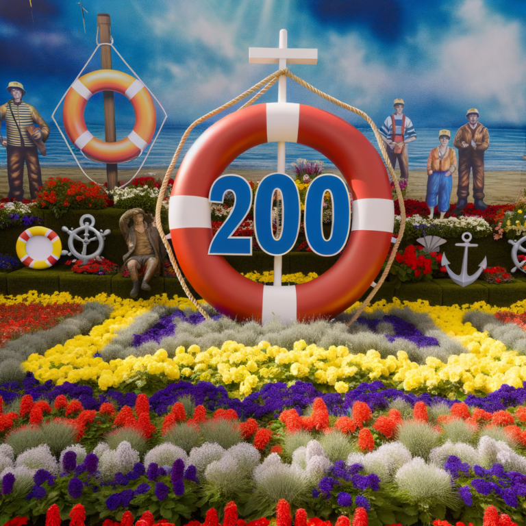 Stunning Jersey Flowerbed Unveiled to Celebrate RNLI’s 200th Anniversary!