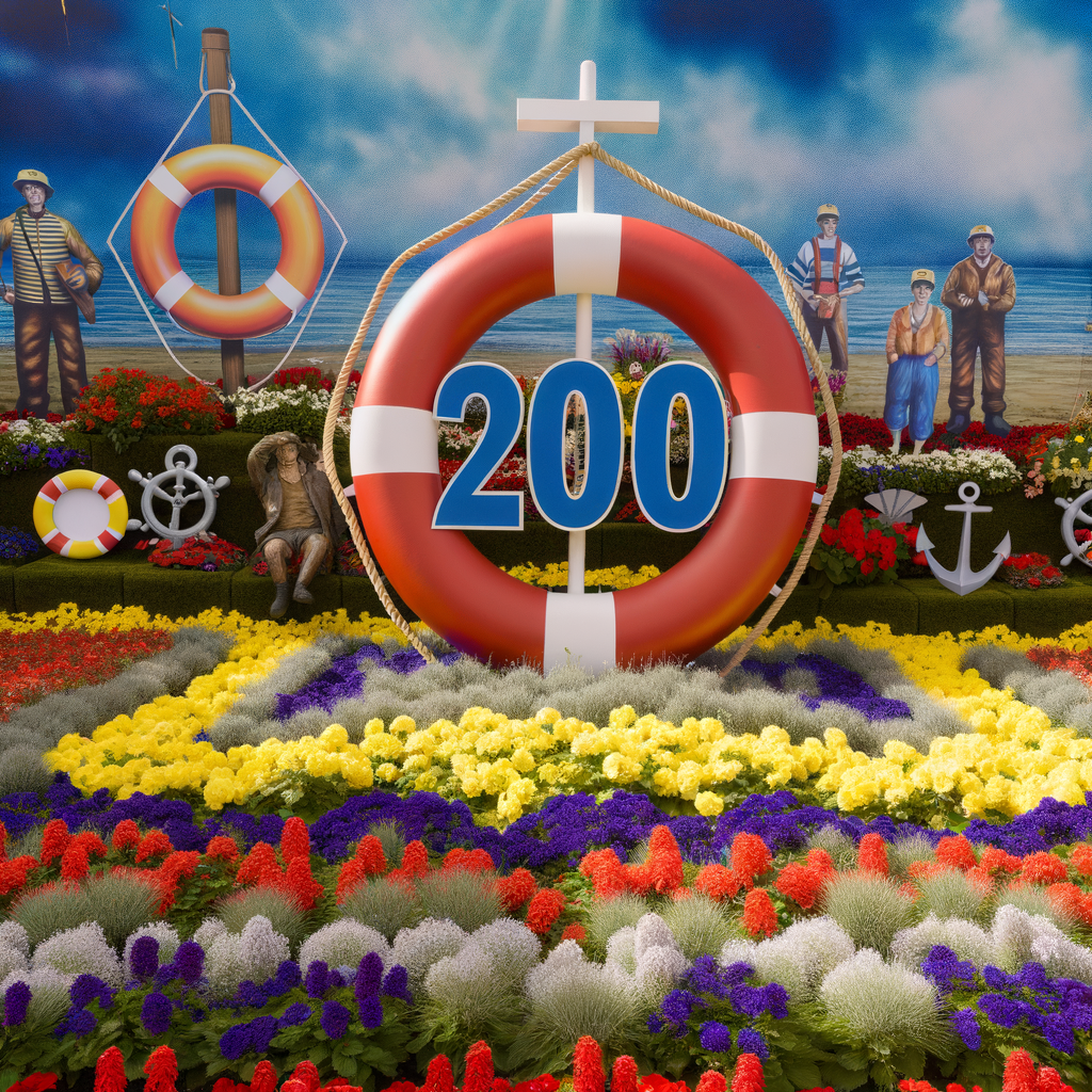 “Stunning Jersey Flowerbed Unveiled to Celebrate RNLI’s 200th Anniversary!”