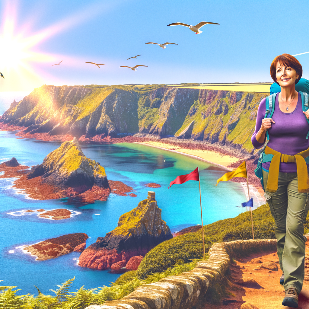 “Join ‘Florence Gump’ on an Inspiring Charity Trek Along Jersey’s Stunning North Coast!”