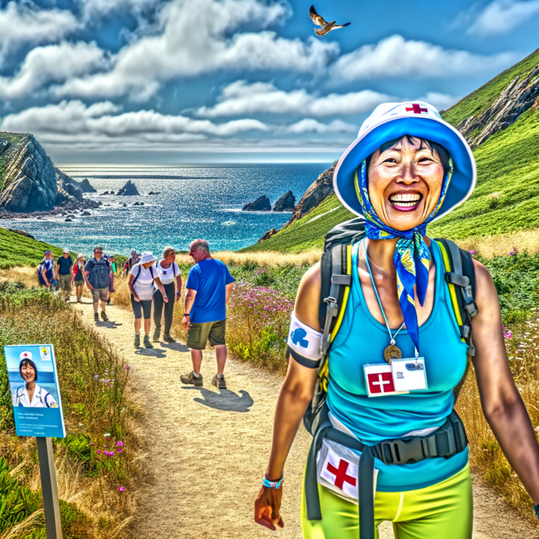 Join ‘Florence Gump’ on an Inspiring Charity Trek Along Jersey’s Stunning North Coast!