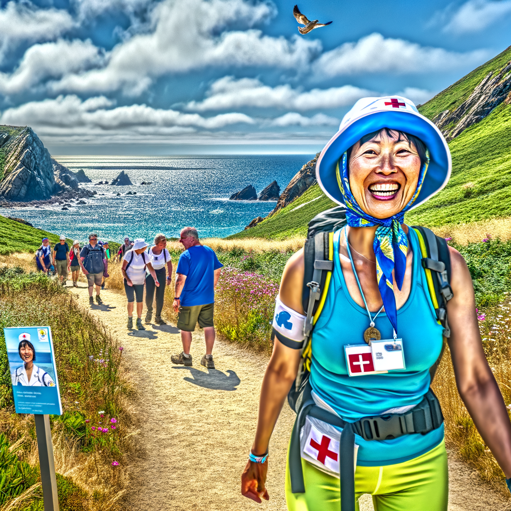 “Join ‘Florence Gump’ on an Inspiring Charity Trek Along Jersey’s Stunning North Coast!”