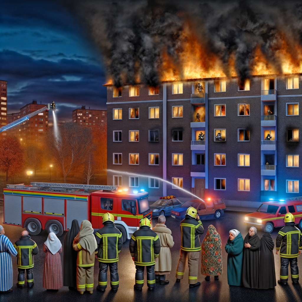 “Emergency Evacuation: 30 Residents Forced to Flee Apartment Blaze in Jersey”