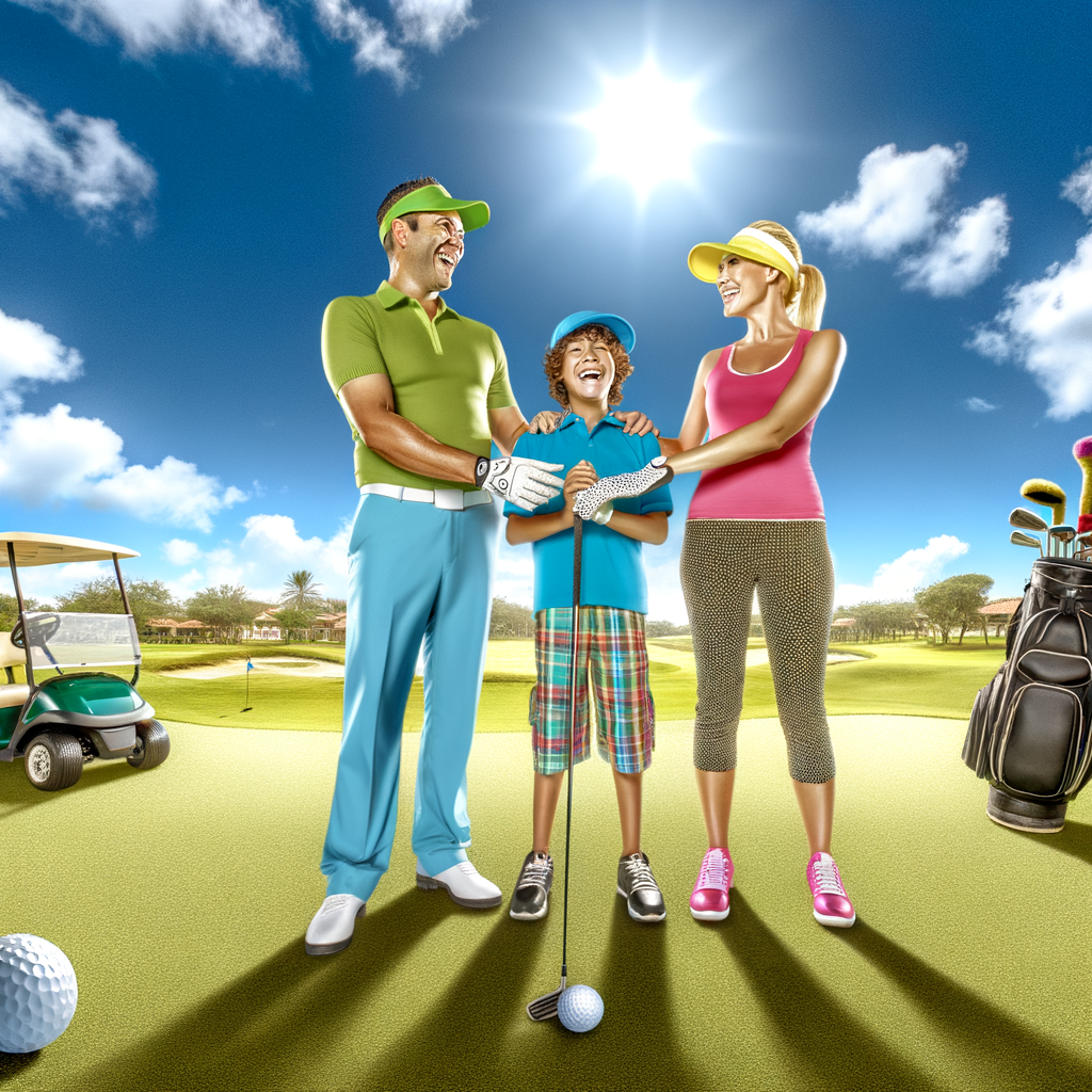 “Swinging Success: Jersey Family Trio Overcomes Golfing Challenges!”