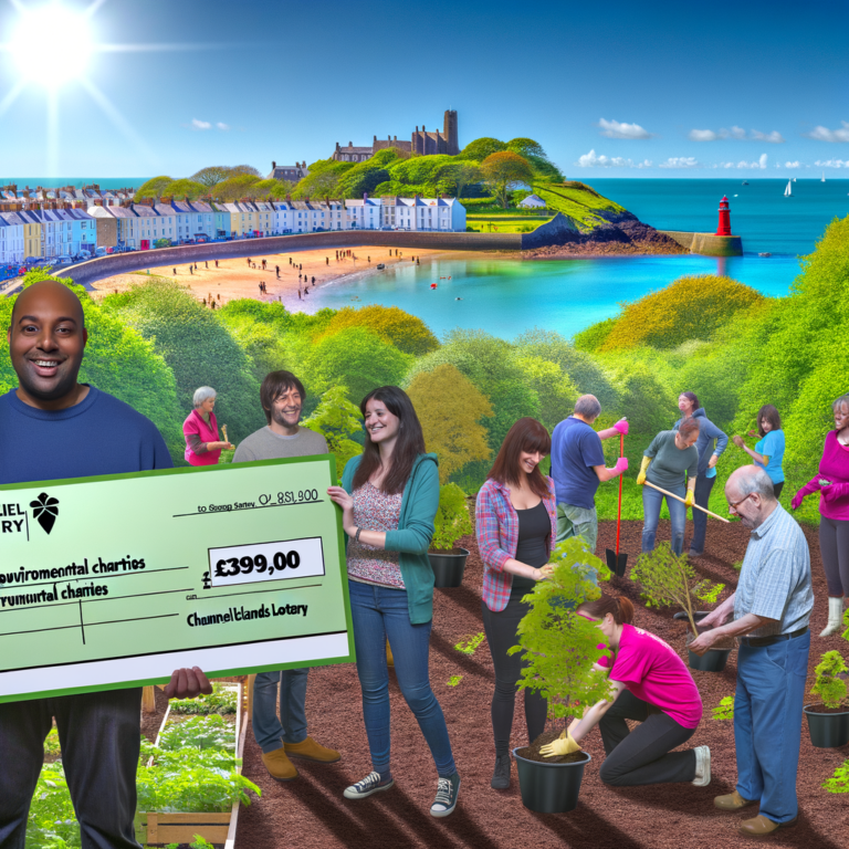 Jersey’s Environmental Charities Score Big with £39,000 Boost from Channel Islands Lottery!