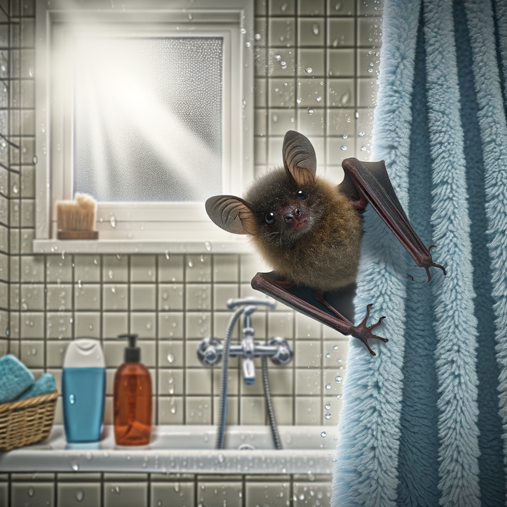 “Unbelievable Discovery: Rare Bat Spotted in Rozel Shower Room!”
