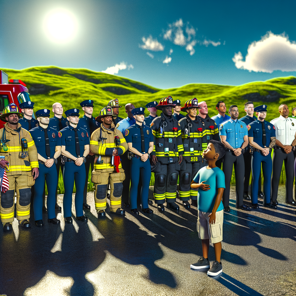 “Captivating Jersey Photoshoot Celebrates Emergency Services Day!”