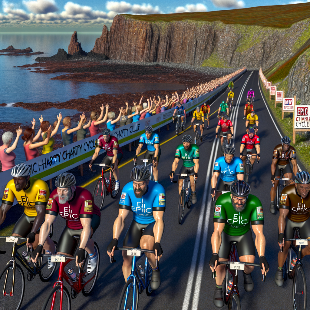 “Join the Majestic Seven as They Ride for a Cause: Epic Charity Cycle in Jersey!”