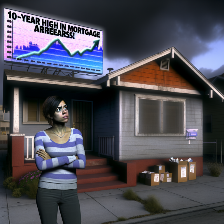“Bank of England Reports Shocking Surge in Mortgage Arrears to a 10-Year High!”