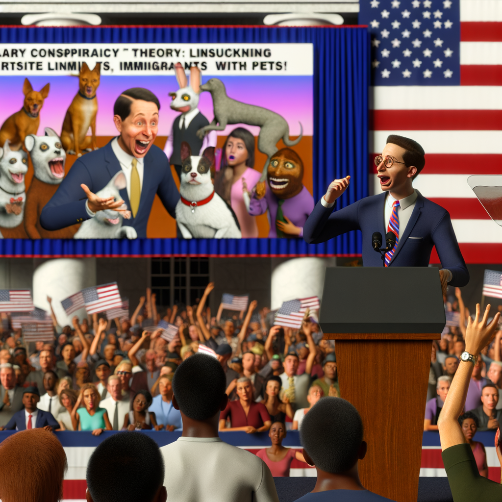 Trump Ignites Controversy with Bizarre Conspiracy Theory Linking Immigrants and Pets!