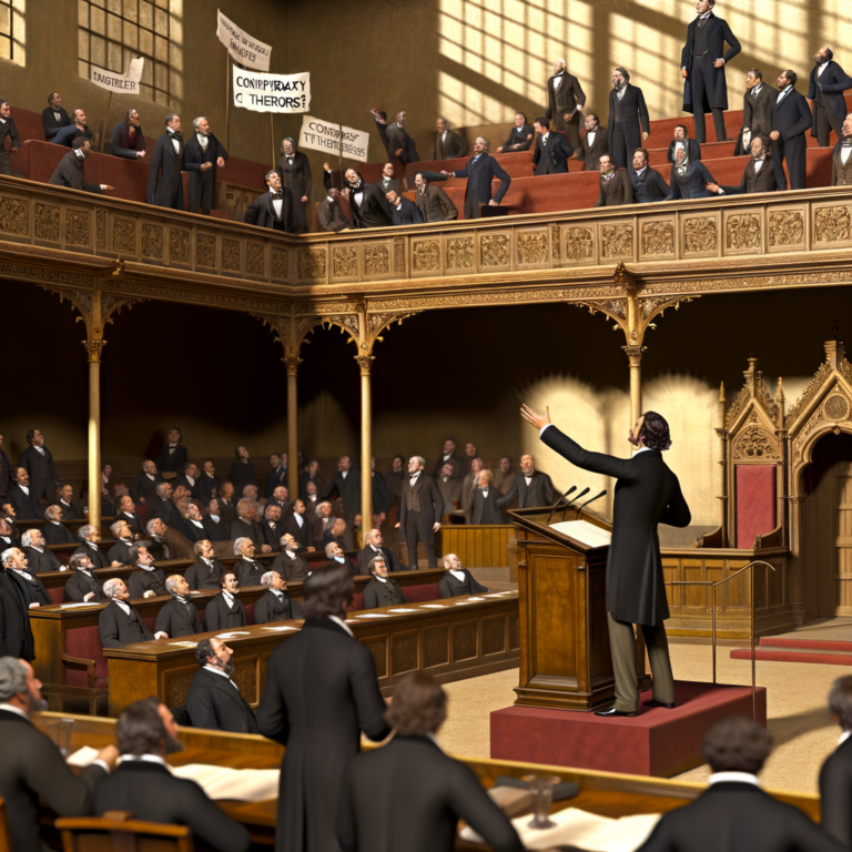 “Outrage in the Commons: Nigel Farage Silenced by MPs for Promoting Right-Wing Conspiracy Theory!”