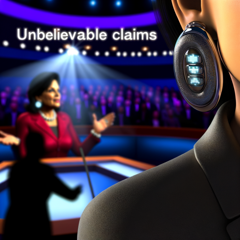“Unbelievable Claims: Did Kamala Harris Use High-Tech Earrings to Cheat in the Debate?”