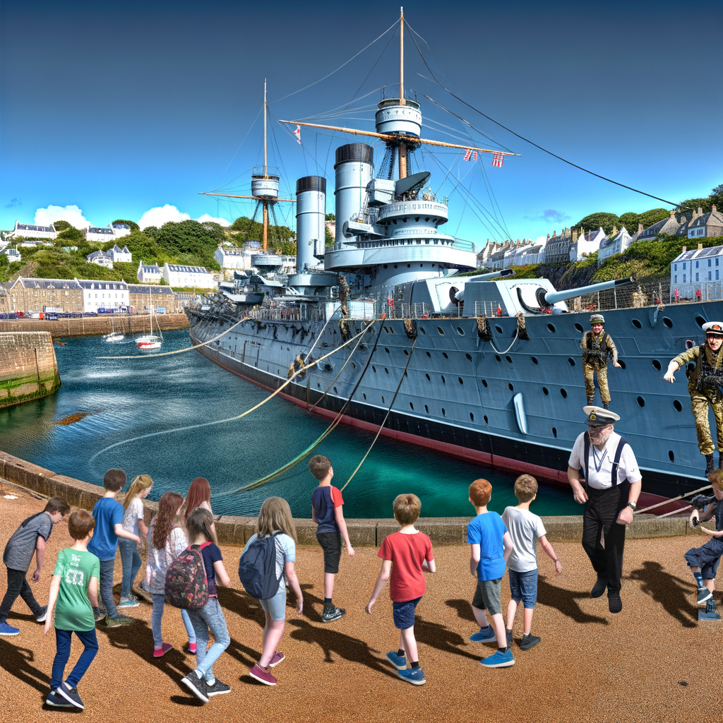 Step Aboard History: HMS Iron Duke Welcomes Visitors During Jersey Stop!