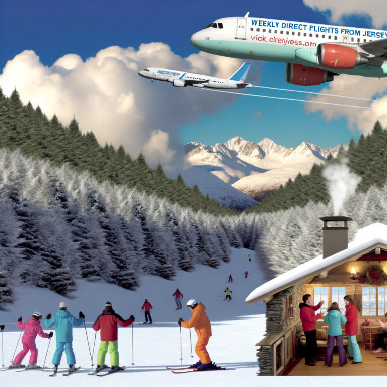 “Hit the Slopes: Enjoy Weekly Direct Flights from Jersey This Winter!”