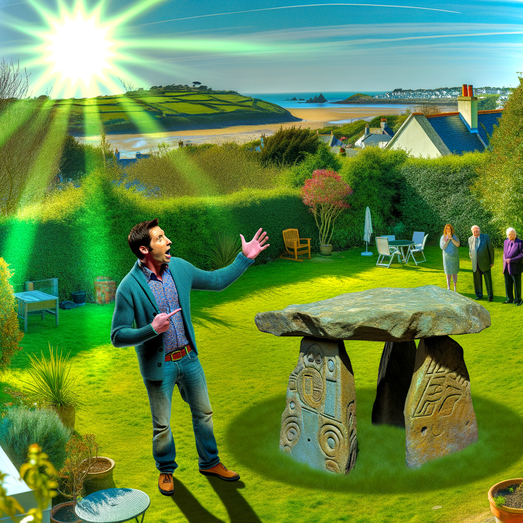 “TV Star Advocates for the Return of St Helier Dolmen to Jersey—Right from His Own Backyard!”