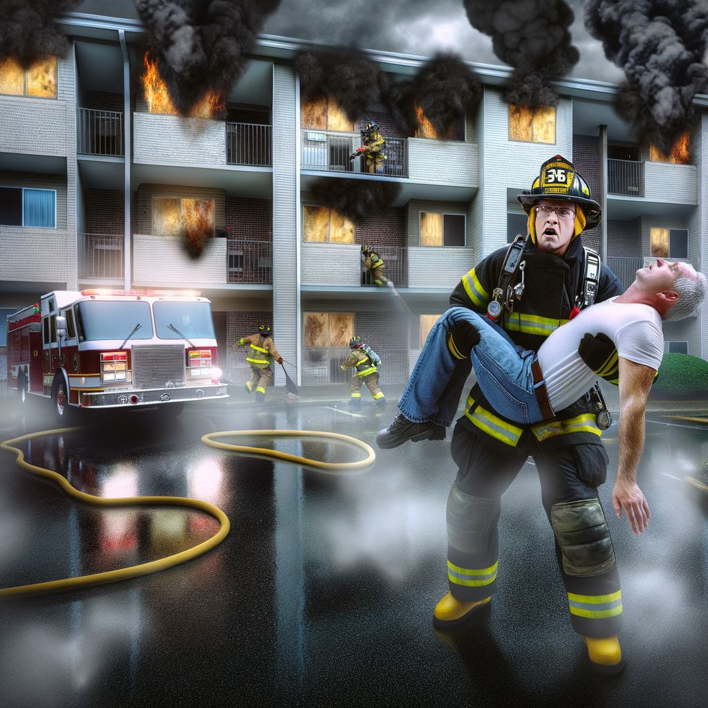 Heroic Rescue: Man Discovered Unconscious Amidst St Helier Flat Blaze