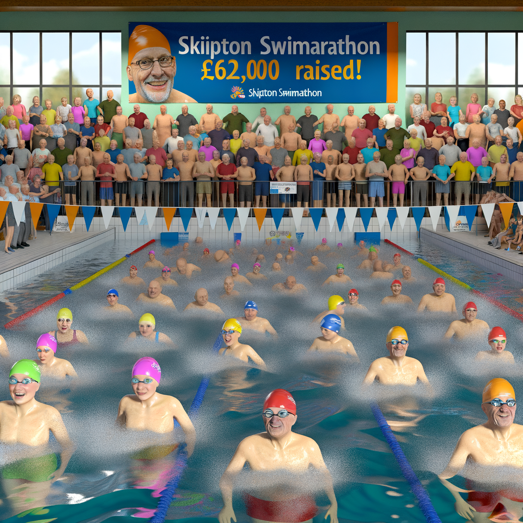 “Skipton Swimarathon Makes Waves with £62,000 Raised and Still Growing!”