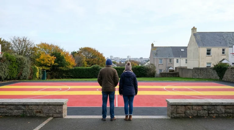 Renovated Jersey court honours player who died during inter-island match
